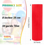 Crystal Organza Fabric Tulle 11 Inch by 50 Yards Sheer Tulle Rolls for DIY Craft Wedding Party Baby Shower Decor Gift Wrapping Party Supplies (Red)