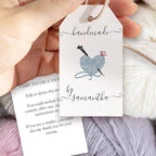 100 pcs Custom Hang Tags - Personalized Clothing Tag with Your Logo & Text - Custom Tags for Handmade Items Clothes Business Ideal for Apparel Jewelry Gift Label Tag