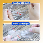 PigPotParty 4''x 4" Clear Plastic Cellophane Gift Wrap Bags, 100 Pcs Small Self Sealing Cookie Bags for Gift, Party favor, Candy, Treat, Goodies, Snack, Self Adhesive Resealable