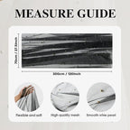 Artoid Mode 6PCS Pearl Black Gauze Table Runner 120 Inch 10FT, Seasonal Sheer Dining Holiday Wedding Birthday Baby Shower Table Decor for Home Party