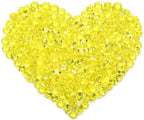 Fake Diamond Christmas Decoration, 280 pcs 20 mm Acrylic Diamond for Table Scatters Vase Fillers Yellow