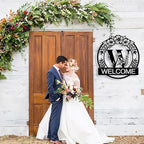 Custom Metal Name Sign, Personalized Family Last Name Signs for Home, Split Letter Monogram Wall Art Decor, Customized Metal Signs for Outdoor, Personalized Wedding Housewarming Gift