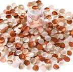 Alecono 𝟲𝟬𝟬𝙋𝙘𝙨 Silk Rose Petals, Faux Rose Petals Orange Rose Petals for Wedding Proposal Flower Girl Baket, Artificial Brown Fake Rose Petals for Night Table Decoration