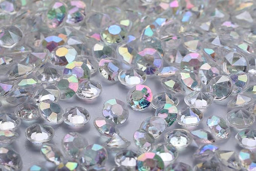 10000 pcs/Pack Wedding Table Scatter Confetti Crystals Acrylic Diamonds Vase Fillers 4.5 mm Rhinestones for Wedding, Bridal Shower, Vase Beads Decorations (AB Clear)