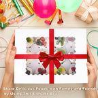 6-Set Cupcake Boxes Hold 12 Standard Cupcakes, Food Grade Cupcake Holders Bakery Carrier Boxes with Windows and Inserts for Cupcakes, Muffins and Pastries (White-6 Pack)
