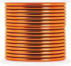 Mandala Crafts 14 Gauge Anodized Aluminum Craft Wire for Jewelry Making – 330 FT Colored Flexible Silver Copper Purple Gold Brown Red Wire - Bendable for Bonsai Armature Crafting Sculpting