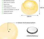 Aignis 12pcs Flameless LED Floating Candles, Ivory Rose Plastic Tealights Battery Operated, 120+ Hours Glow Time, Cozy Light for Romantic Pool/Bathtub/Hot Bath/Wedding Centerpiece Decor(D2.83*H1.42)