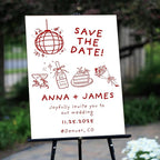 Personalized Funny Wedding Welcome Sign for Weddings, Bridal Party, Engagement, Custom Wedding Plaque for Bride & Groom, Welcome Board Reception Sign, Corrugated Plastic H Stake
