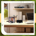 Tatuo 4 Packs Wooden Display Stand Decorative Plate Stands for Display Picture Frame Holder Easels(White,4 Inch)