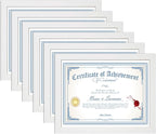 KTKDE 8.5 by 11 Picture Frame White, Picture Frames 8.5 x 11frame with Shatter Resistant Plexiglass for Wall Mounting Display Horizontally or Vertically Hanging, Diploma Certificate Frames 8.5 x 11