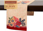 Maison d' Hermine Table Runner 100% Cotton Double Layer Table Runners 72 inches Long for Thanksgiving Christmas Decorations Home Kitchen Dining Party Wedding (Kalahari, 14.5" x 72")