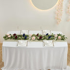 Artificial Rose Garlands Rose Vines Leaves Banners Hanging Floral Garland Fake Rose Flower Vine for Wedding Arch Ceremony Home Garden Outdoor Party Wall Decorations