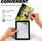 Magnetic Picture Frames for Refrigerator (4"X6",30 Pack),Magnet Photo Frame Pockets/Greeting Card Sleeve,Decorations for Lockers