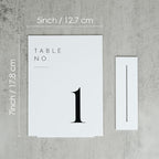 JINMURY White Wedding Table Numbers 1-20 with Stands, 5"x7" White Acrylic Table Numbers, Perfect for Wedding Reception, Party, Anniversary, Event