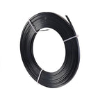 Fashewelry 32.8Ft 5mm Aluminum Flat Wire Black Bendable Metal Craft Wire Strip for Bezel Sculpting Armature Jewelry Making Gem Metal Wrap