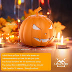 Fog Machine with LED RGB Lights, 800W Halloween Fog Machine with Remote Control, Pumpkin Smoke Machine 12 Colors Lighting Effect for Halloween Band DJ Show Club Outdoor Camping, 3 Pack
