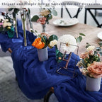 10FT 20 Pack Royal Blue Cheesecloth Table Runner 20 x 120 Inch Long Rustic Gauze Cheese Cloth Table Runner for Wedding Bridal Baby Shower Table Decorations Boho Fabric Sheer Birthday Party Table Decor