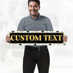 Custom Sign, Custom Street Sign, 11 Font Colors, 13 Font Styles, 4 Hole Options, 22 Sizes, 8x32 Inches, Rust Free DiBound, Fade Resistant, Made in USA by My Sign Center (Marble Tile)