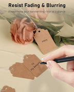 Uniclife 200 Pcs Writable Brown Kraft Paper Tags, 1.8" x 1.05" - Price Display Labels for Clothing, Jewelry, Merchandise