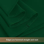 sancua Square Tablecloths 54x54 Inch Hunter Green, 2 Pack - Fabric Table Cloth for Square or Round Tables, Washable Polyester Table Cover for Christmas Dinner, Holiday Party, Display Tables