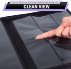 Trading Card Binder 9 Pocket, Zofly Zipper Card Collection Binder Album, Sturdy 540 Side-Loading Card Folder Holder for MTG, TCG, Sports Cards, Game Cards, Purple