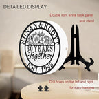 Personalized Christmas Gifts 2025 Best Housewarming Gifts Custom 50th or Any Year Wedding Anniversary Metal Sign Wedding Gifts Personalized Metal Name Signs Monogram Wall Decor
