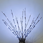 MENCH Branch Lights,3 Pcs Twig Light USB&Battery Powered 8 Flashing Modes by Remote Control.Branch Lights for Indoor, Light Up Decorations for Halloween Day and Christmas,Pure White