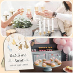Winnie The Pooh Baby Shower Decoration Sign - Classic Pooh Babies are Sweet Please Take A Treat - 9 * 11IN