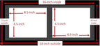 Creative Picture Frames 10X20Bk-B Black Horizontal Double Diploma Frame With 2 Opening Black Matting | Holds 2-7X9-Inch Documents With Installed Wall Hanger