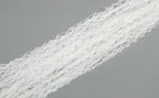 4 Pack White Door Streamers Foil Backdrop - 3.3x6.6ft Metallic Tinsel Foil Fringe Curtains Photo Booth Backdrop for Party Decoration