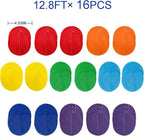 205Ft Rainbow Party Decorations Big Polka Dots Tissue Paper Backdrop Streamer Colorful Circle Dots Hanging Curtain Garland for Birthday Fiesta Carnival Baby Shower Wedding Engagement Party Supplies