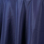 Efavormart Round Tablecloth, 120 Inch Stain & Wrinkle Resistant Washable Table Cloth, Decorative Polyester Fabric Table Cover for Banquet, Wedding, Dining - Navy Blue