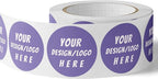 150 Custom Circle/Square BOPP Roll Labels- Personalized Stickers for Business Logo, Party, Wedding Favor, Baby Shower-Any Design Text + Image, Matte/Gloss Finish (4 * 1.5 Inch)