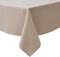 NLMUVW Oatmeal Linen Tablecloth Rectangle 8ft, Rustic Textured Table Cloth Water Resistant Farmhouse Table Cover for Kitchen Dining Party Coffee, 54x120 Inch