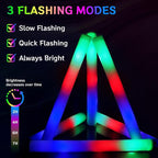 AOWDIAO 45 Pcs 16″ Foam LED Glow Sticks, 3 Light Up Modes, Party Favors for Wedding, Festival & More