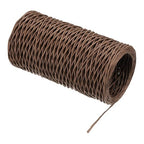 PATIKIL 164 Feet Floral Bind Wire Wrap Twine, 1mm Florist Wire Iron Wire Paper Covered Vine Wrapping Binding Wire for Flower Bouquets, Brown
