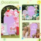 Wedding Arch Cover - Lavender Spandex Arch Backdrop for Stand - Double Sided - Purple - 4ft - Baby Shower Banquet Party Wedding Ceremony