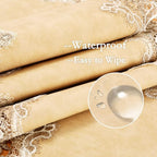 Vintage Lace Dining Table Runner, Small Macrame Coffee Table Runners 48 inches Long for Kitchen Home Christmas Party Decorations (16x48 inch, Beige)