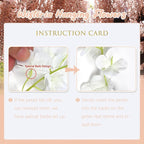 24 Pack Champagne Pink Wisteria Hanging Flowers, 3.44 Ft Fake Hanging Flowers, Artificial Wisteria Garland Vines for Wedding Room Backdrop Outdoor Patio Garden Decoration