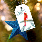 100 Pack Beautiful Christmas Gift Tags， Xmas Beautiful Gift Tags with Jute Twine Baker Twine for DIY Xmas Holiday Present Wrap Stamp and Label Package Name Card