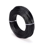 Fashewelry 180 Feet 12 Gauge Aluminum Wire Black Bendable Metal Craft Wire for Beading Jewelry Craft Making