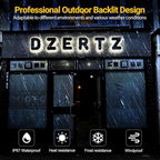 Custom Led Business Backlit Signage, Customizable 3d Laser Cut Metal Business Logo Sign For Wall, Personalized Illuminated Backlit Reverse Channel Sign For Company Office Salon Storefront Studio Cafe
