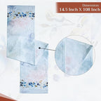 Maison d' Hermine Table Runner 100% Cotton Double Layer Table Runners 108 inches Long Decorative for Home Kitchen Dining Party Wedding Bridal Shower Spring Summer (Lazy Summer Days, 14.50" x 108")