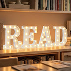 Pooqla LED Marquee Letter Lights Sign, Light Up Alphabet Letter for Home Party Wedding Decoration E