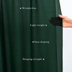 Emerald Green 2 Panels Wedding Arch Draping Fabric 20Ft Length x 28" Width Arch Drapes Chiffon Fabric Sheer Curtains Backdrop for Party Bridal Decorations Wedding Ceremony Stage Reception Decor