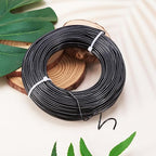 Fashewelry 180 Feet 12 Gauge Aluminum Wire Black Bendable Metal Craft Wire for Beading Jewelry Craft Making