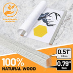 Magnetic Poster Hanger, 11x17 11x14 11x22 Poster Frame Wood Wooden Magnet Print Posters Dowel Scroll Hanger Hangers Hanging Kit for Walls Map Canvas Artwork (Grey, 11")