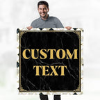 Custom Sign, Custom Street Sign, 11 Font Colors, 13 Font Styles, 4 Hole Options, 22 Sizes, 36x36 Inches, Rust Free DiBound, Fade Resistant, Made in USA by My Sign Center (Marble Tile)