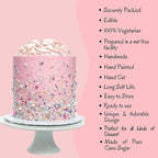 Confect-Rose Gold Edible Cake Sprinkles Mix – Pearl Dragees, Silver & Copper Jimmies, Bronze Sparkling Sugar – White, Rose Gold, Silver Glam Sprinkle Set for Cake Decorating, Baking & Cupcakes- Vegan, Gluten-Free, Nut-Free, Soy-Free, Dairy-Free, Palm O...