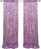 9x9FT Big Sequin Purple Backdrop Curtains, Sequin Photo Backdrop Payette Backdrop Curtain Panels, Shimmer Fabric Photography Backdrop for Wedding Party Christmas Decoration